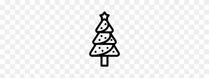 256x256 Free Christmas Tree Icon Download Png - Tree Line PNG