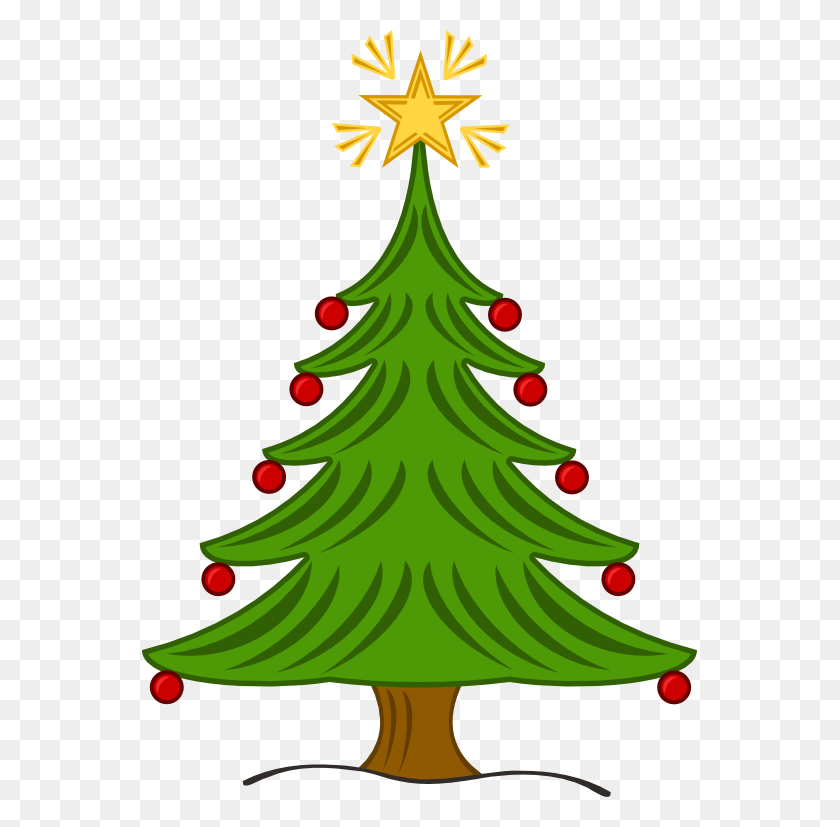 555x767 Free Christmas Tree Images Clip Art - Free Tree Clipart