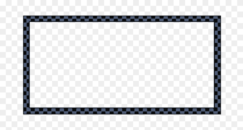 800x400 Free Clip Art Border Dark Blue Black Checkered - Blue Border Clipart