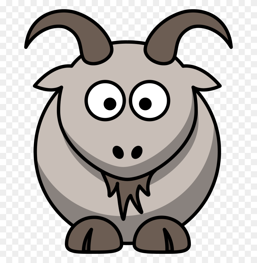 682x800 Free Clip Art Cartoon Goat - Forgot Clipart