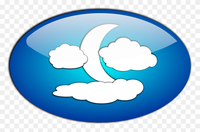 800x508 Free Clip Art Clouds And The Moon - Abuse Clipart