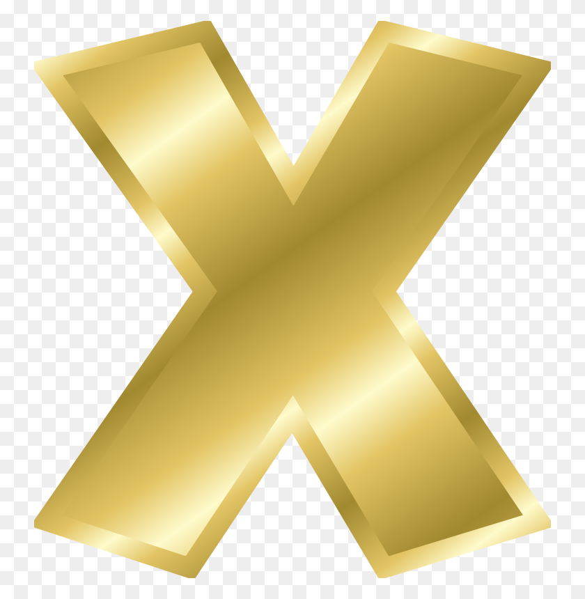 742x800 Free Clip Art Effect Letters Alphabet Gold - Y Clipart