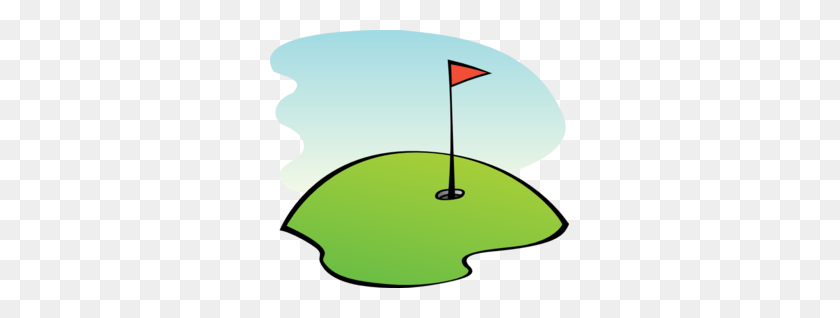 299x258 Free Clip Art Golf - Green Banner Clipart