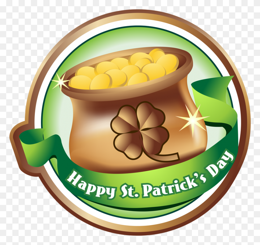 847x792 Free Clip Art Holiday Clip Art St Patrick's Day Pot Of Gold - Gold Bar Clipart