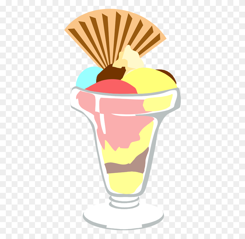 400x758 Free Clipart Ice Cream Sundae Clipart - Frozen Clipart Images