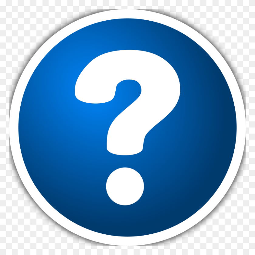 800x800 Free Clip Art Icon With Question Mark - Question Clipart