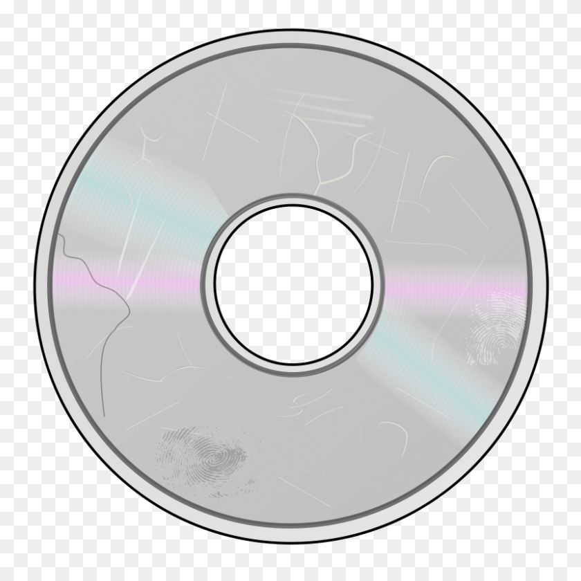 800x800 Free Clip Art More Obviously Damaged Compact Disc - Dvd Clipart