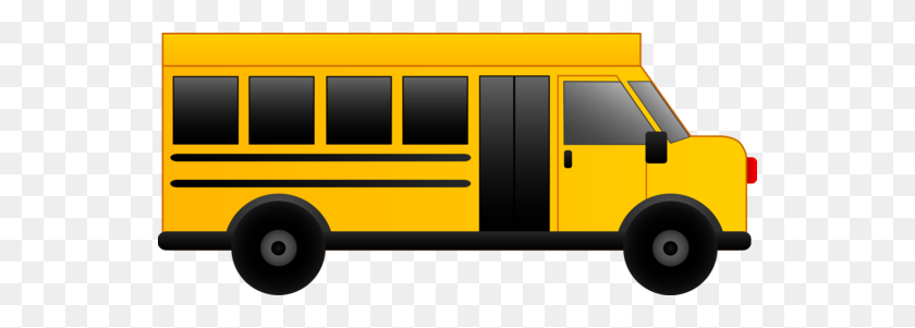 550x241 Clipart Gratuito De Un Pequeño Autobús Escolar Amarillo Las Ruedas - Tour Bus Clipart