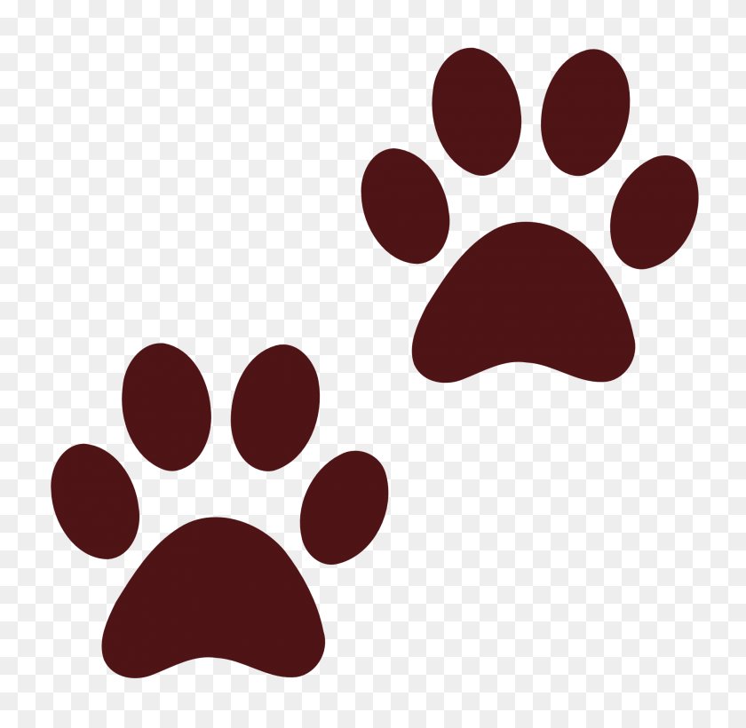 2000x1950 Free Clip Art Of Cat Paw Print - Cat Dog Clipart