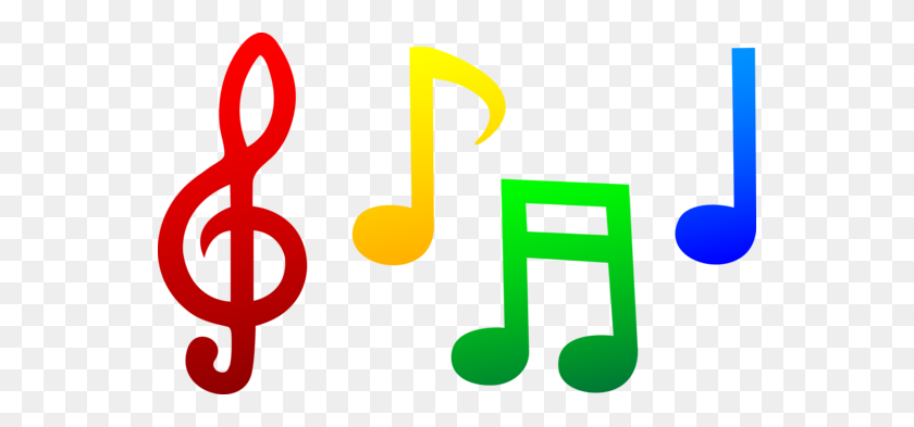 550x333 Free Clip Art Of Four Colorful Musical Notes Free Music Clip Art - Ore Clipart