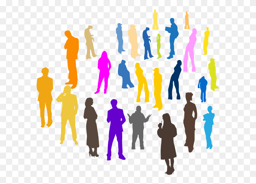 600x543 Free Clipart Of People Gathering Dromgfe Top - Gathering Clipart