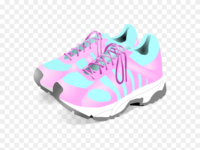 570x570 Free Clip Art Of Tennis Shoes Clipart - Running Shoes Clipart