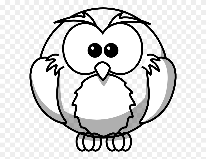 600x587 Free Clipart Owl Owl Outline - Owl Face Clipart