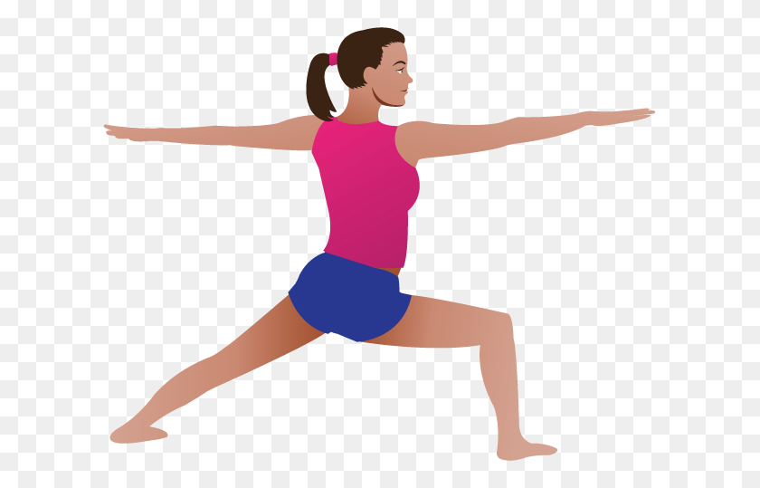 611x479 Free Clipart People Fitness Yoga Pose - Fitness Clipart Free
