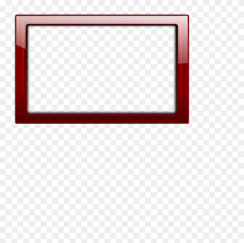 800x795 Free Clip Art Red Frame - Red Square Clipart