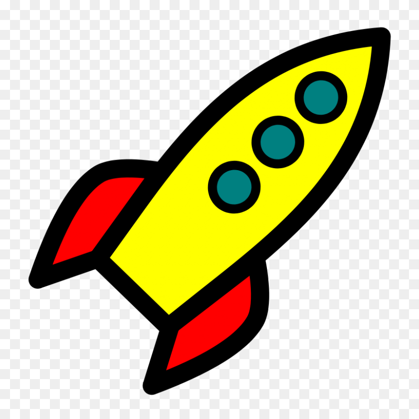 800x800 Free Clip Art Rocket Icon - Rocket Clipart