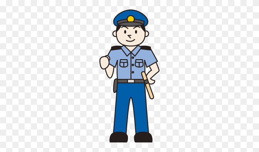 196x433 Free Clipart Sashienomori - Police Man Clipart