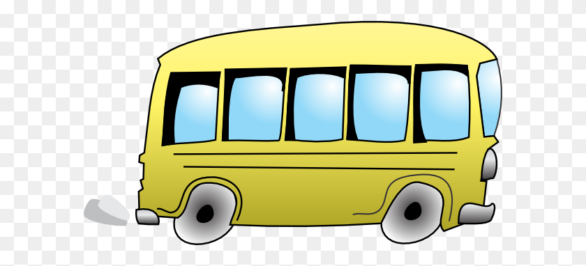 600x322 Бесплатный Клип-Арт Школьный Автобус - Прибытие Клипарт