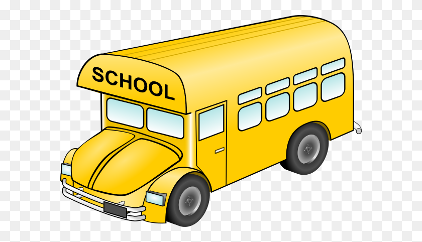 600x422 Бесплатный Клип-Арт Школьный Автобус - Клипарт Volkswagen Bus