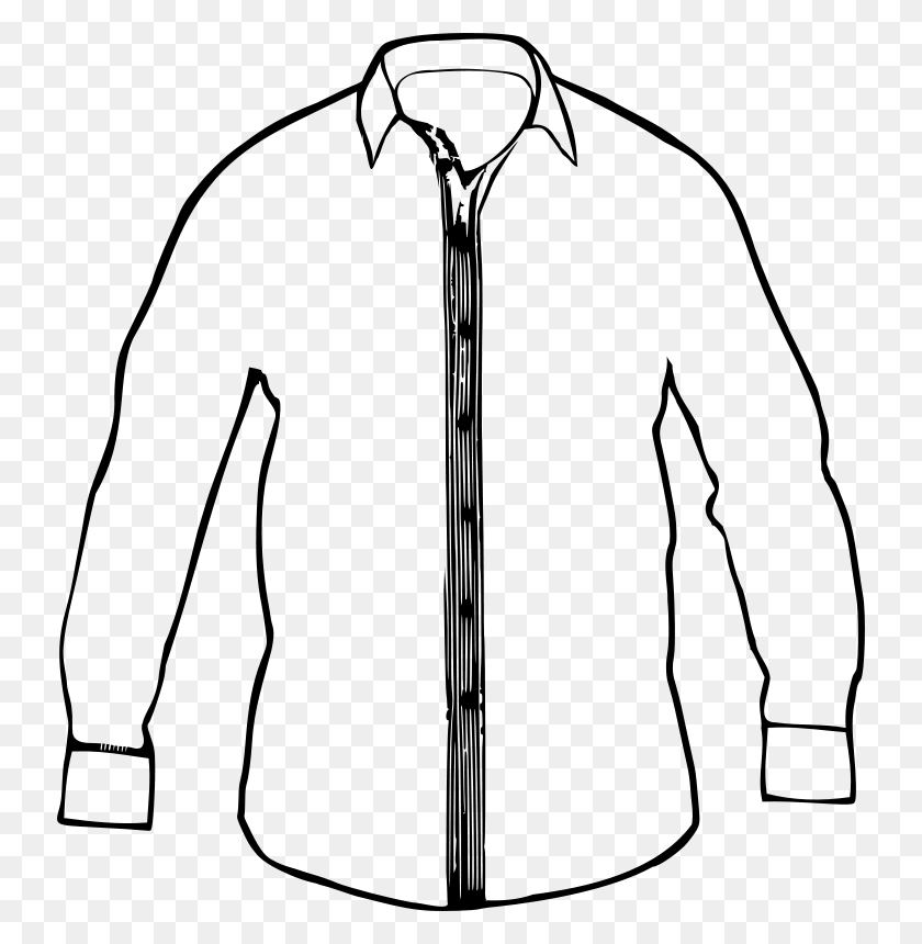 736x800 Free Clip Art Shirt - Sleeve Clipart