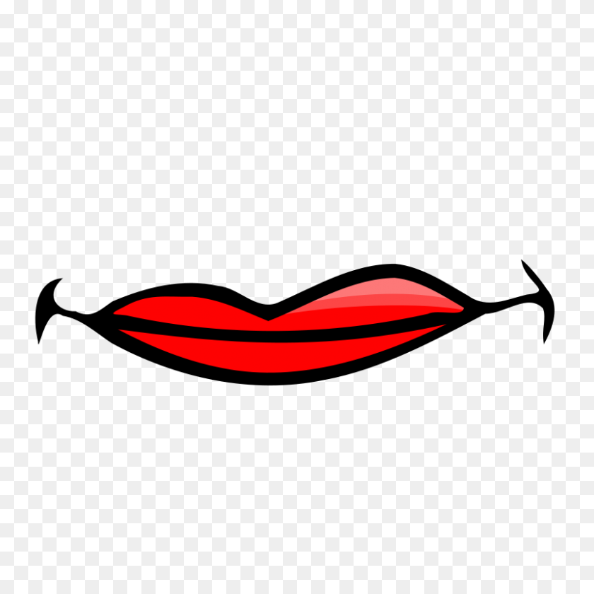 800x800 Free Clip Art Smile - Lips Clipart PNG