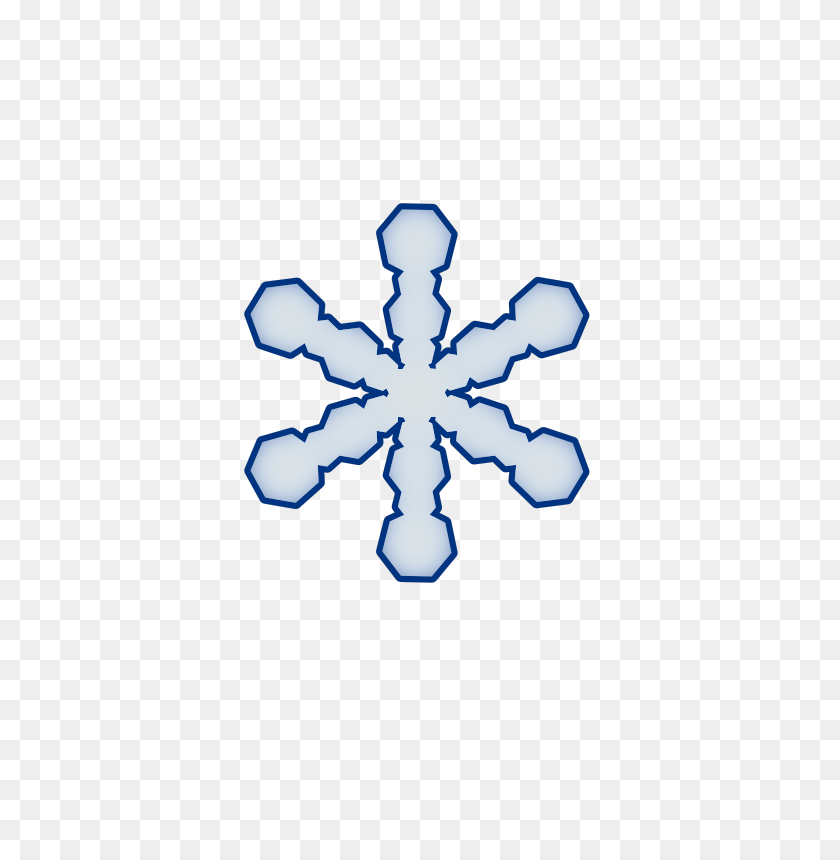 566x800 Free Clip Art Snowflake - Snowflake Clipart Free