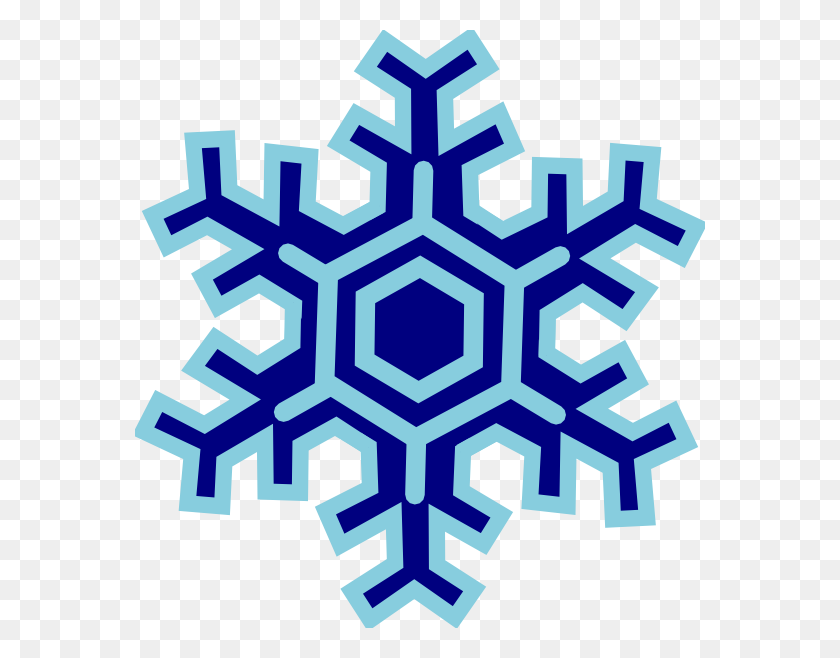 570x598 Free Clip Art Snowflake - Snowflake Clipart Free