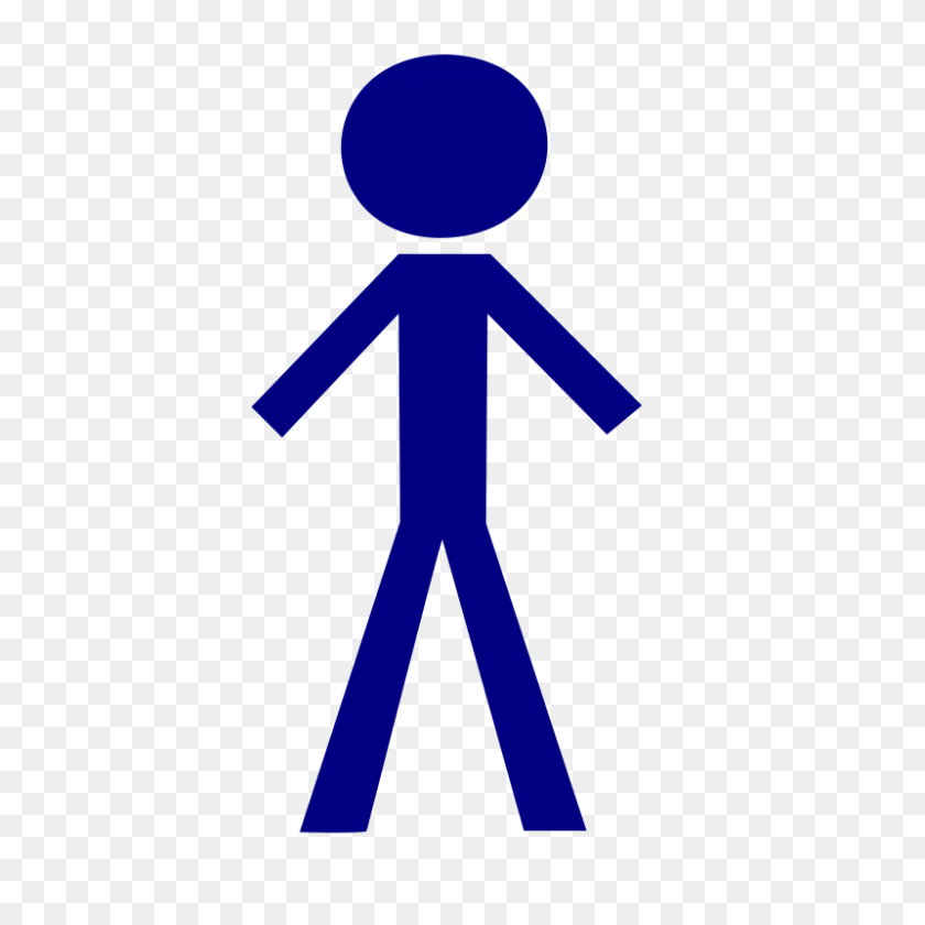 800x800 Free Clip Art Stick Figure Male - Person Looking Clipart