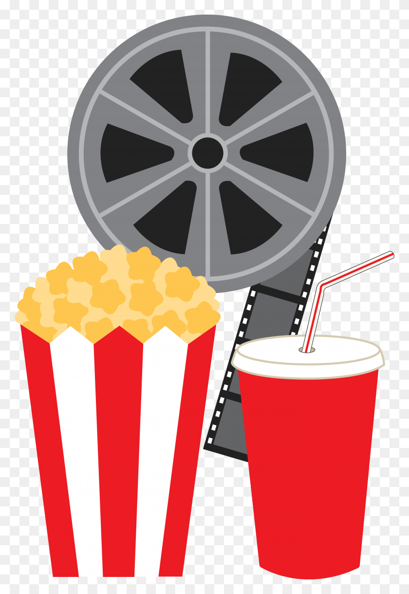 5296x7877 Free Clip Art Stickers Movies, Popcorn, Clip Art - Reel Clipart