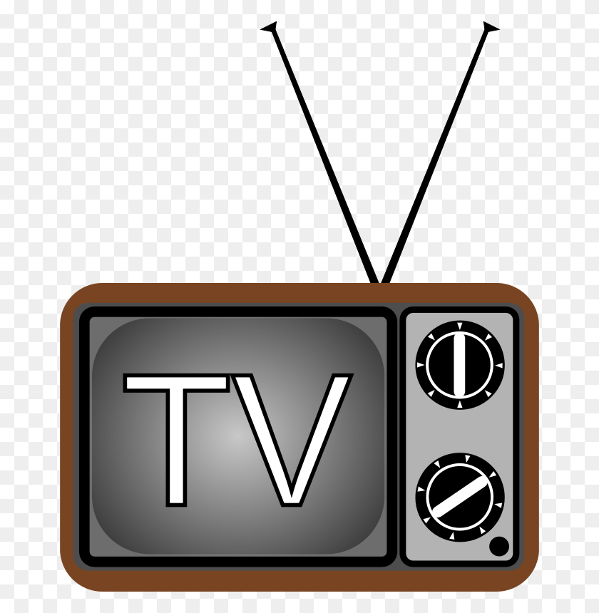 672x800 Free Clip Art Television, Tv - Tv Clipart