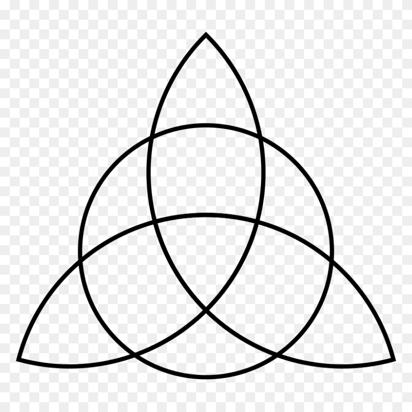 800x800 Free Clipart Triquetra With Circle - Plot Clipart