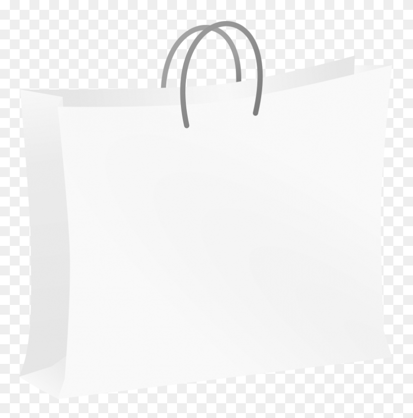 789x800 Free Clip Art White Bag - Shopping Mall Clipart