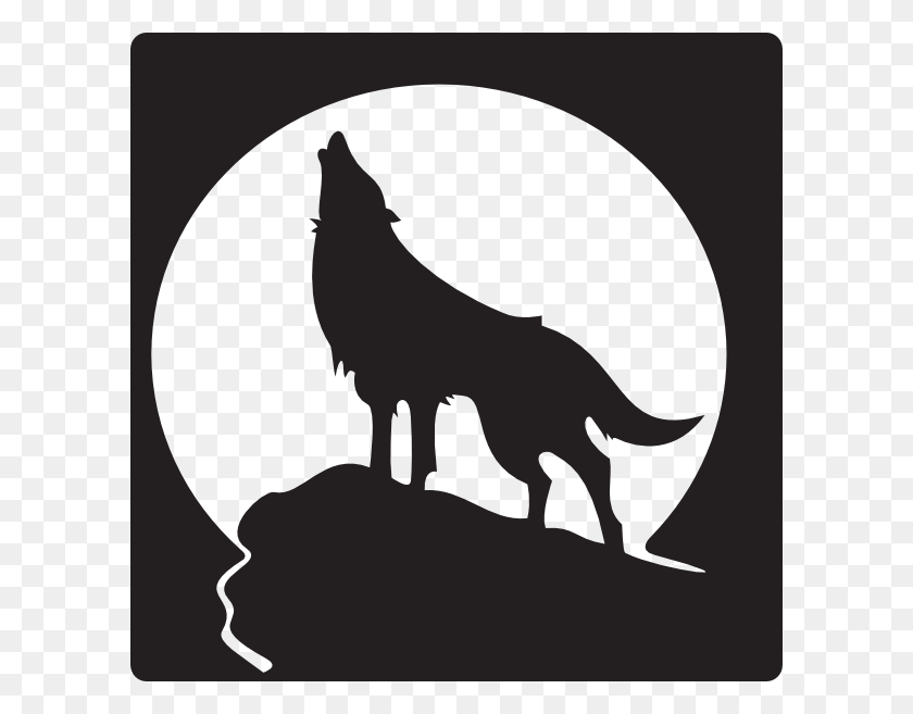 600x597 Free Clip Art Wolves Howling Wolf Clip Art - Scalpel Clipart