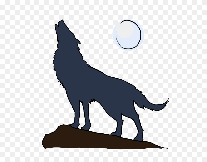 600x600 Бесплатные Картинки Волки Воют Волк Картинки - Волк Воет На Луну Клипарт