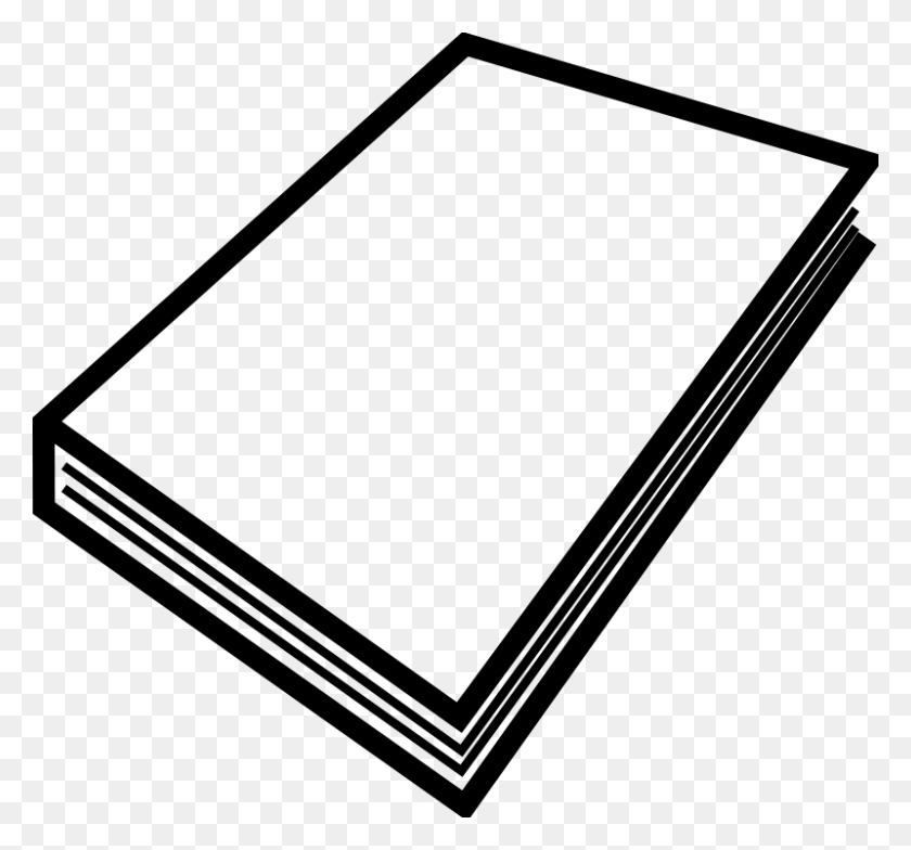 800x743 Free Clipart - Open Notebook Clipart