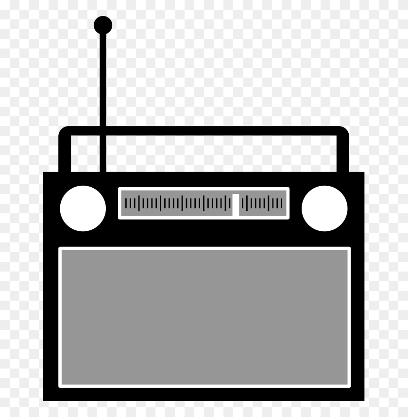 667x800 Free Clipart - Radio Station Clipart