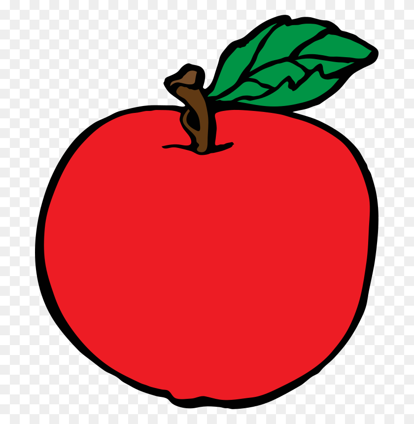 697x800 Free Clipart - Rotten Apple Clipart