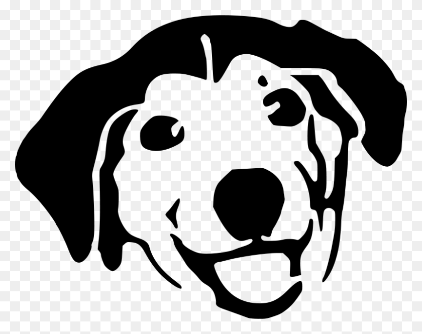 800x621 Free Clipart - Rottweiler Clipart Black And White