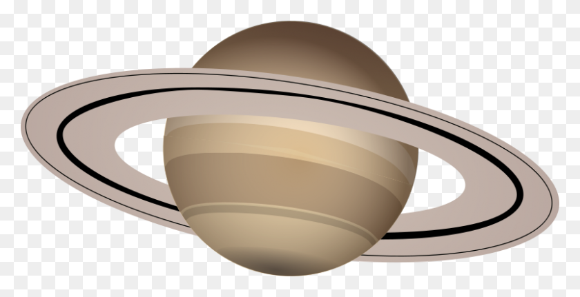 800x381 Бесплатный Клипарт - Сатурн, Черно-Белый Клипарт