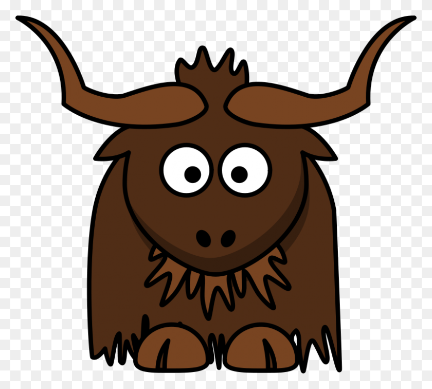800x714 Free Clipart - Yak Clipart