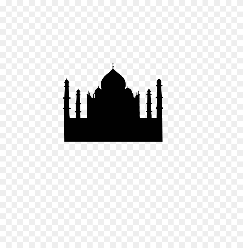 518x800 Free Clipart - Taj Mahal Clipart