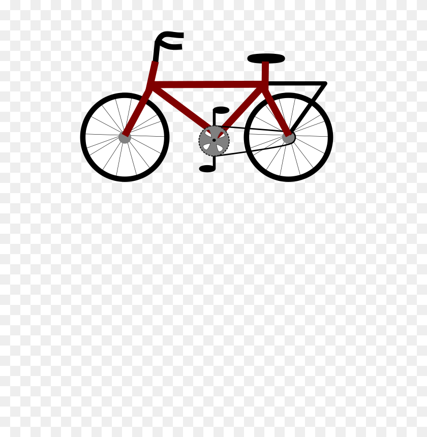 566x800 Free Clipart - Tandem Bike Clipart