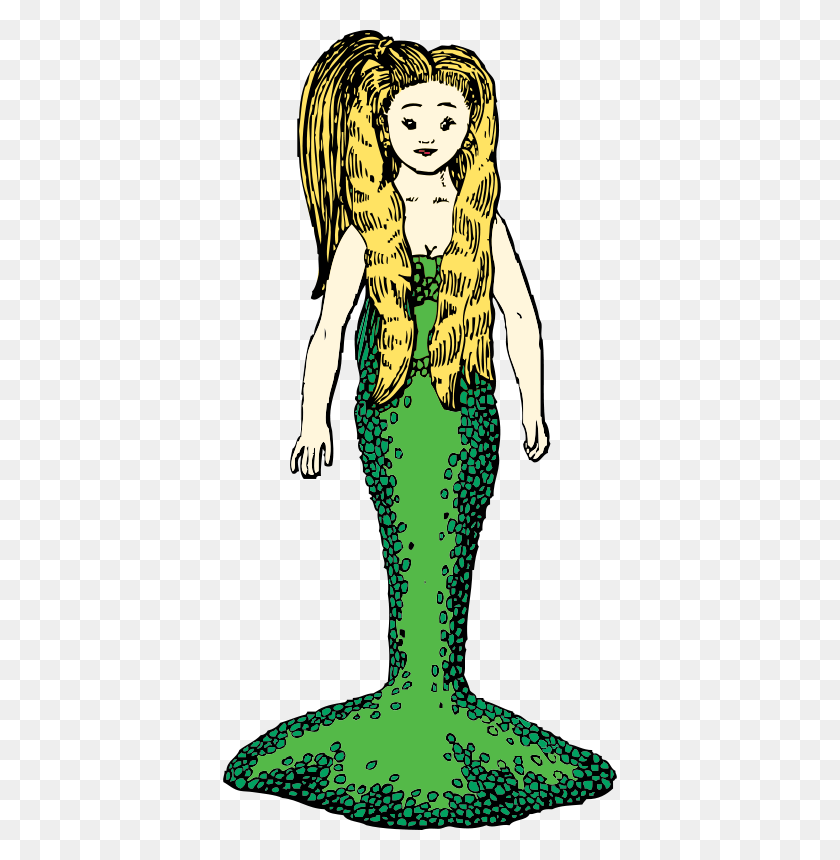 394x800 Free Clipart - Mermaid Clipart PNG