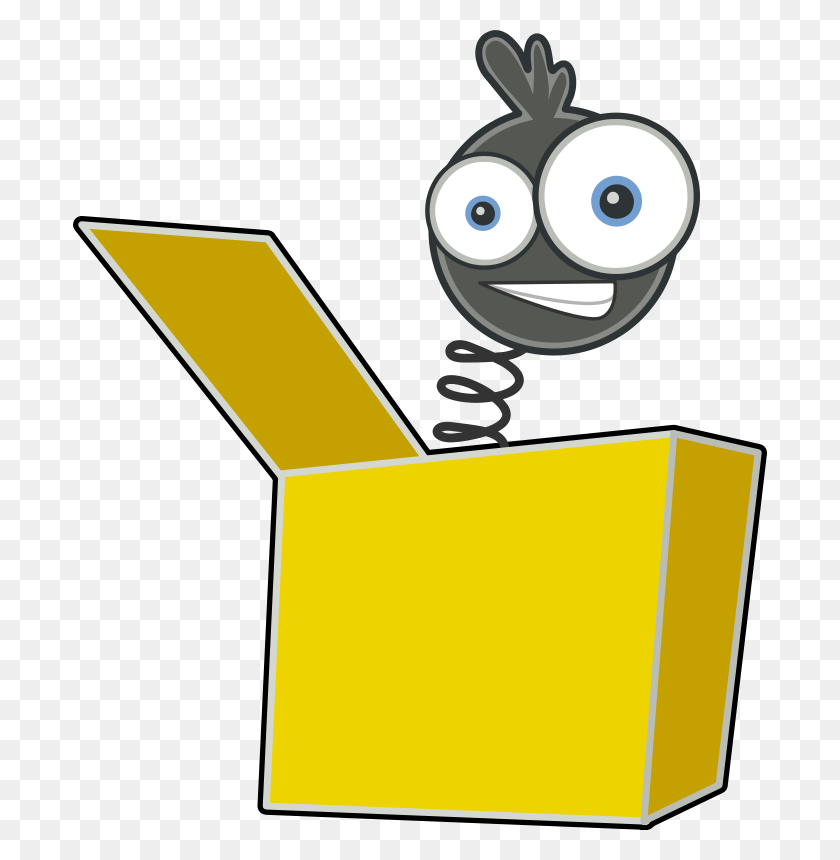 694x800 Free Clipart - Toy Box Clipart