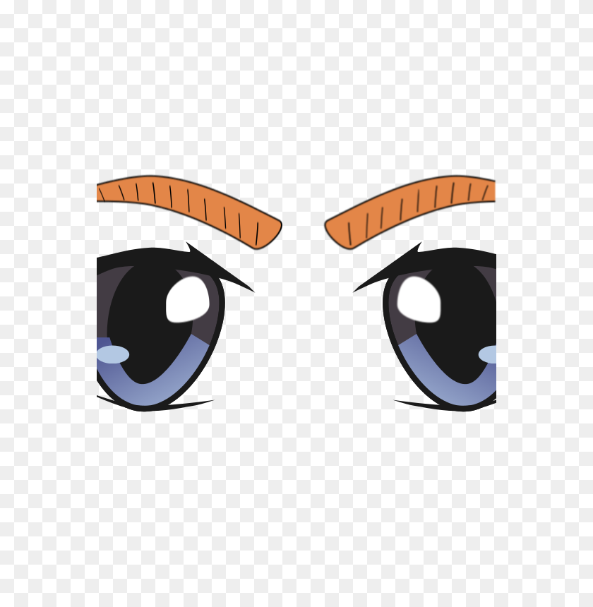 566x800 Free Clipart - Anime Eyes Clipart
