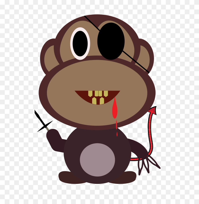 547x800 Free Clipart - Ape PNG