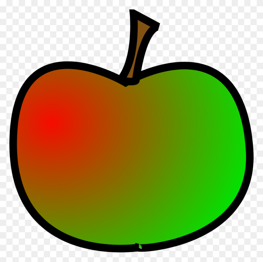 800x795 Clipart Gratis - Apple Logo Clipart