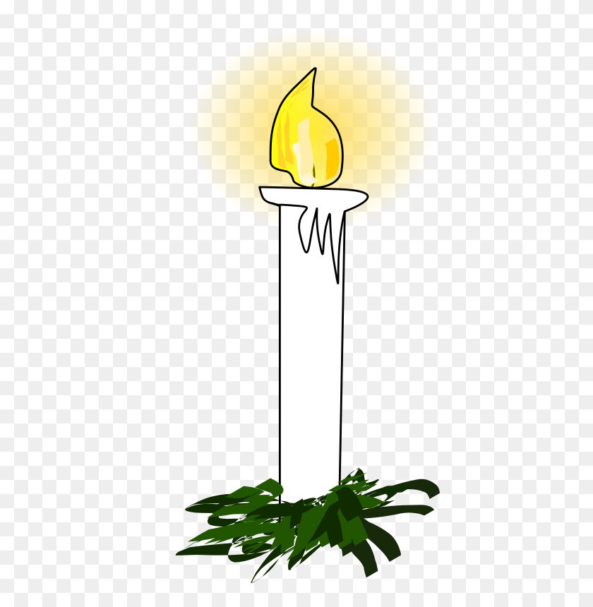 566x800 Free Clipart - Candle Light Clipart