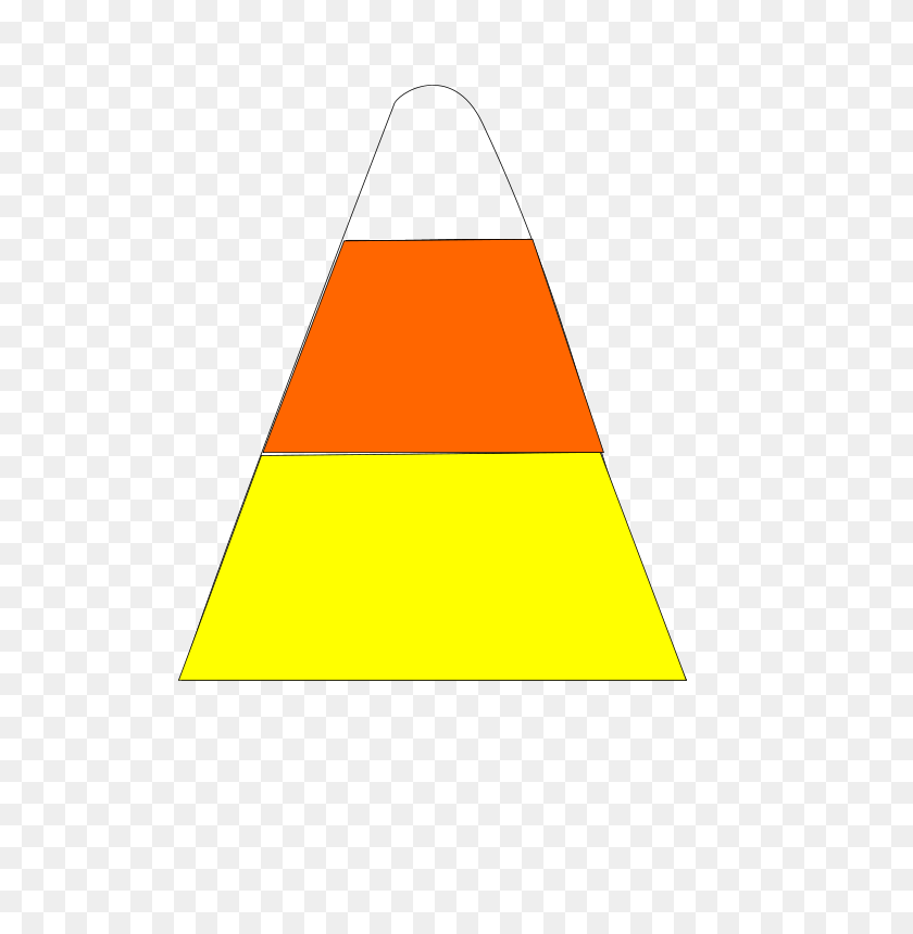 566x800 Free Clipart - Candy Corn Clipart Black And White