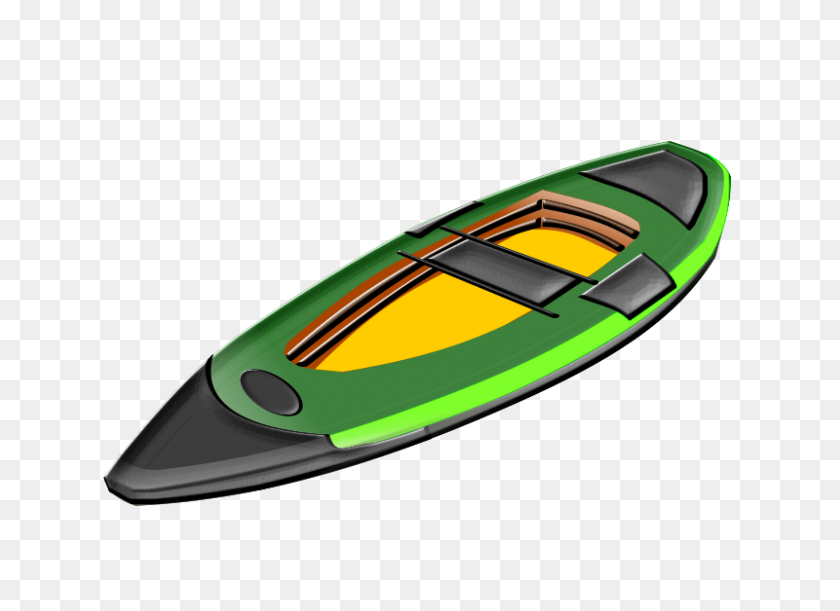 800x566 Free Clipart - Canoe Clipart Black And White